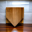 Baseball Home Plate Wood Board - 17" x 17" by creativegiftsdirect