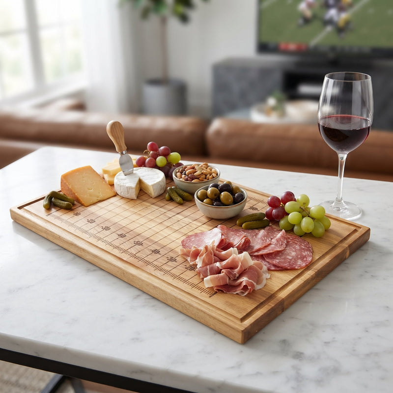 Football Field Wood Board - 20" x 12", installed in a room