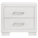 Jessica 5-piece Eastern King LED Bedroom Set Snow White