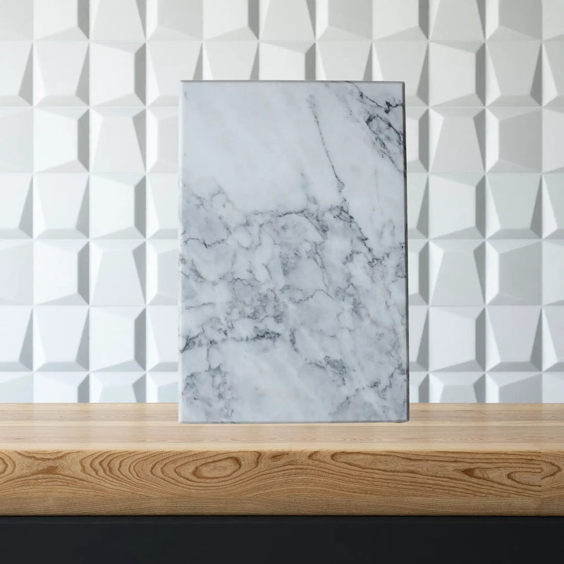 White Marble Board - 8" x 12", installed in a room