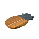 Black Marble and Acacia Wood Pineapple Board by creativegiftsdirect