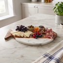 White Marble and Acacia Wood Fish Board by creativegiftsdirect