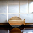 Black Marble and Acacia Wood Fish Board by creativegiftsdirect