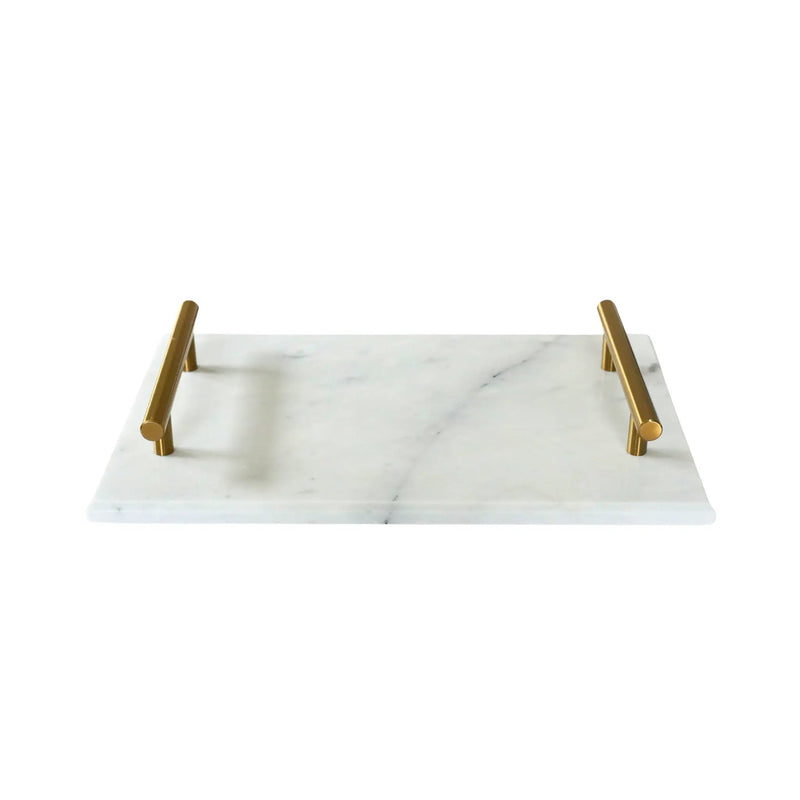 White Marble Board with Gold Handles, photo 3 of 4