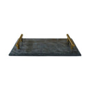 Black Marble Board with Gold Handles by creativegiftsdirect