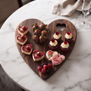 Heart Shaped Acacia Wood Board - 9.75" x 12" by creativegiftsdirect