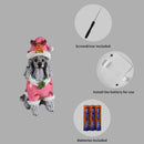 Christmas Poodle Statue, Holiday Dog Figurine