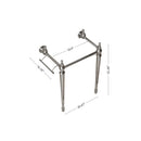 VICI 23" Freestanding Bathroom Vanity Leg Only, No Basin by HouseOfZazla