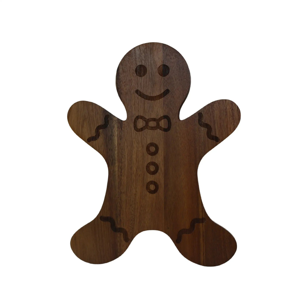 Gingerbread Man Acacia Wood Board - 15" x 11.5", photo 2 of 4