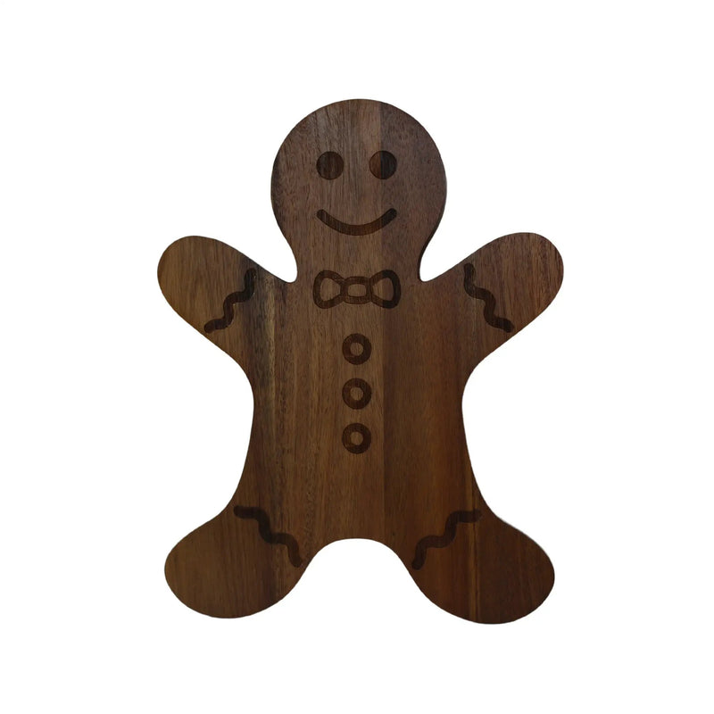 Gingerbread Man Acacia Wood Board - 15" x 11.5", photo 2 of 4