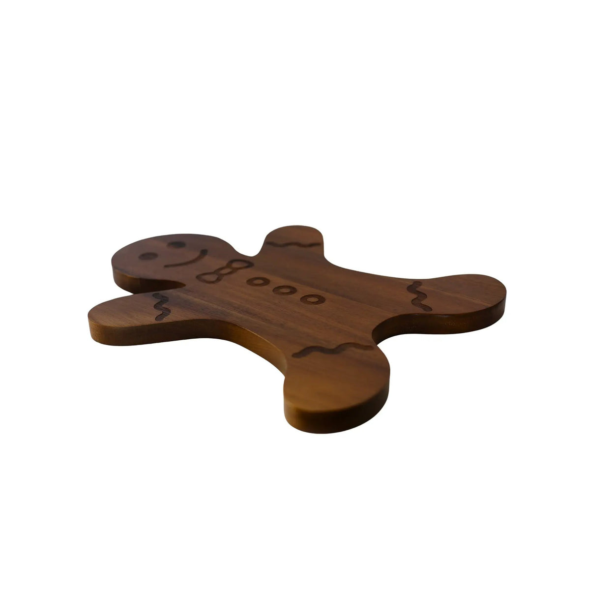 Gingerbread Man Acacia Wood Board - 15" x 11.5", photo 3 of 4