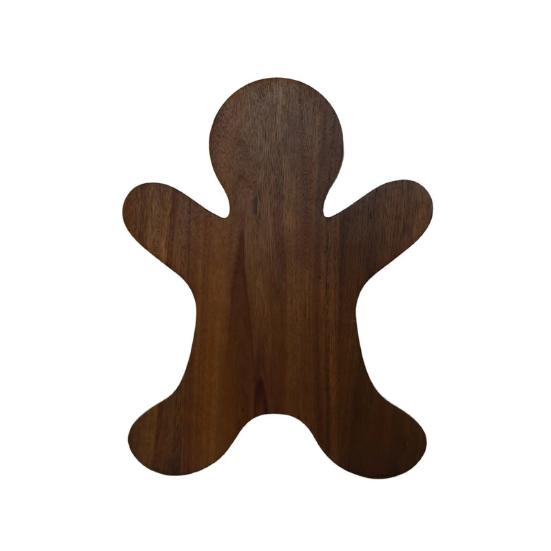 Gingerbread Man Acacia Wood Board - 15" x 11.5", photo 4 of 4