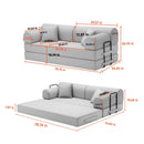 Convertible Sleeper Sofa Bed, Floor Lounge Couch For Living Room by HouseOfZazla