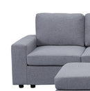 Marley - 7 Seat Reversible Modular Sectional Sofa With Ottoman by Unique Piece Furniture