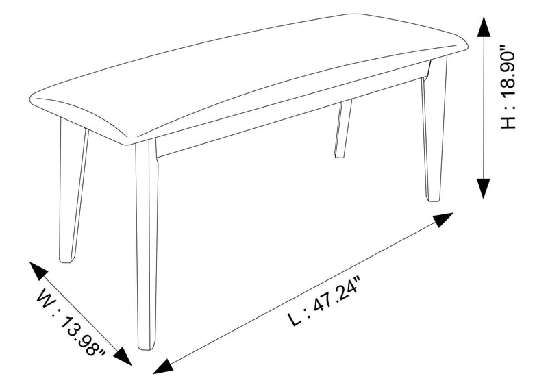 Carlos - Upholstered Bench, photo 2 of 13