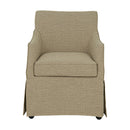 London - Upholstered Skirted Dining Arm Chair by Unique Piece Furniture