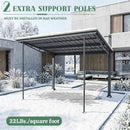 Outdoor Gazebo 10' x 10' with Hard Top Metal Roof