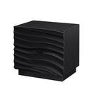 Nightstands, Bedside Table With 2 Drawers (Set of 2) - Black by HouseOfZazla