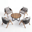 4-Person Patio Conversation Set with Cushions
