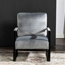 Classic Mid Century Modern Accent Chair With Durable Square Metal Frame, Armchair by Unique Piece Furniture