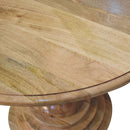 Round Turned Dining Table - Oak by Unique Piece Furniture