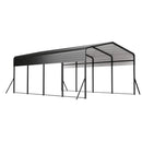 13x20 FT Metal Carport,Garage with Upgraded Triangle Reinforced Frame&4 Poles,Galvanized Steel Hardtop Roof,Heavy-Duty All-Weather Shelter for Car,Truck,Boat,Outdoor Storage by Montret