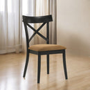 Hillary - Side Chair (Set of 2) - Black / Brown