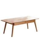 Low Table, Coffee Table With Storage Shelf - Natural by Unique Piece Furniture