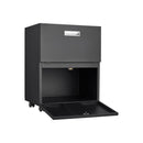 Office Furniture Copier Cabinet 2 Door Steel Copier Stand Mobile Pedestal File Printer Stand - Black by HouseOfZazla