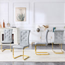 Elegant Design Alligator Skin Upholstered Dining Chairs