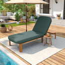 Outdoor Chaise Lounge With Adjustable Backrest