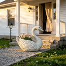 12.6'' Tall Swan Sculpture Planter