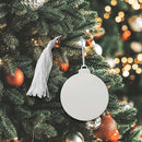 Ball Ornament w/White Tassel by creativegiftsdirect
