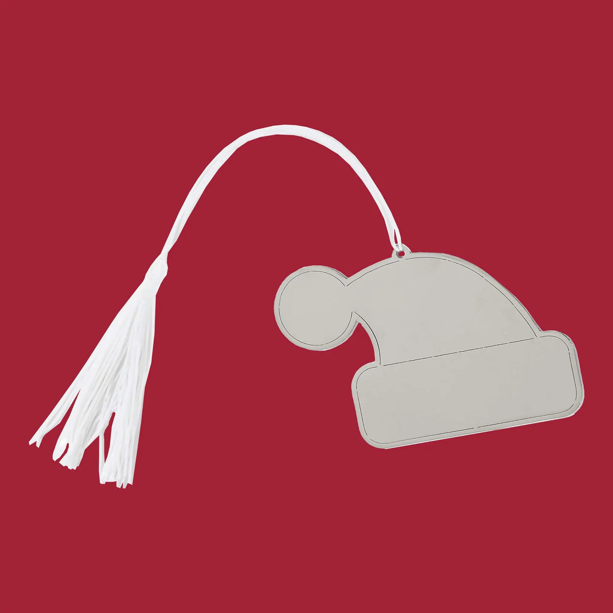 Santa Hat Ornament w/White Tassel, photo 3 of 3