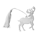 Scroll Reindeer Ornament with White Tassel