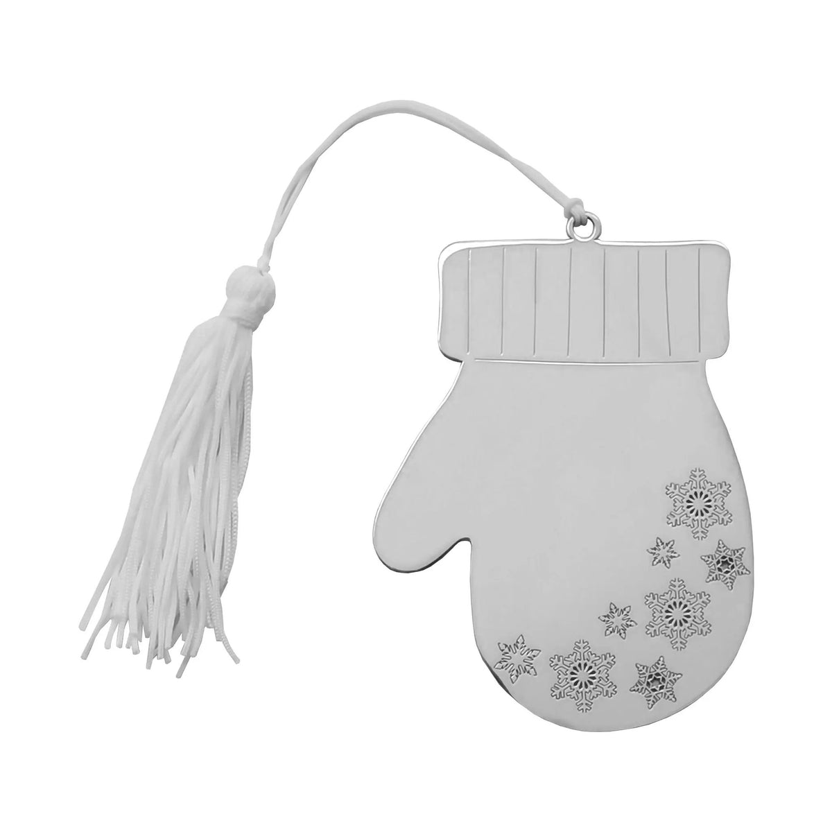 Winter Mitten Ornament with White Tassel, photo 2 of 3