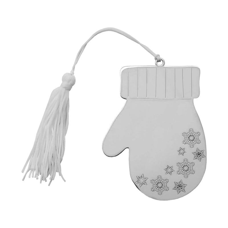 Winter Mitten Ornament with White Tassel, photo 2 of 3