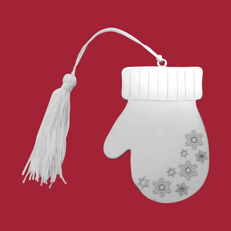 Winter Mitten Ornament with White Tassel, photo 3 of 3