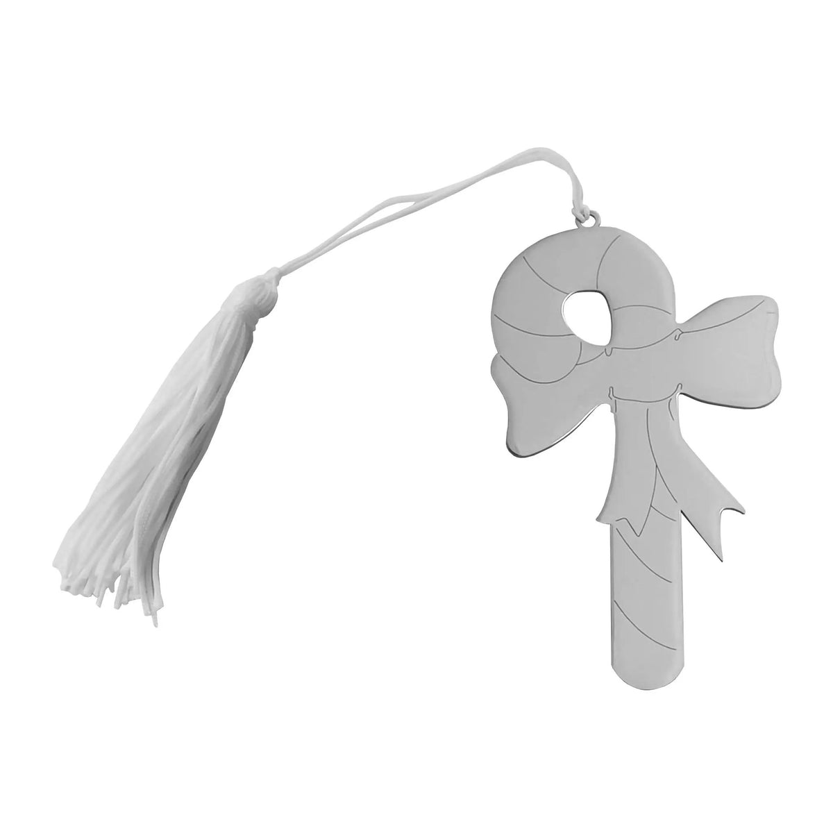 Candy Cane Ornament with White Tassel, photo 2 of 3