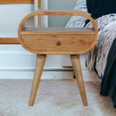 Circular Open Bedside Nightstand by HouseOfZazla