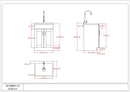 Shaker - Modern Wide, Laundry Cabinet With Faucet And Stainless Steel Sink by HouseOfZazla