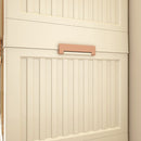 Portable Wardrobe Closet Storage Organizer With 9 Magnetic Doors - Cream White by HouseOfZazla