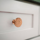 Akicon Hammered Copper Kitchen Cabinet Knobs 1-1/4 inch (32 mm) Diameter 100% Solid Brass Drawer Knob AK01916A-C