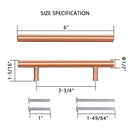 Akicon Copper Kitchen Cabinet Handles 100% Solid Brass Drawer Pulls