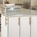 Akicon 3-3/4 Inch Hole Center Hammered Copper Kitchen Cabinet Handles 100% Solid Brass Drawer Pulls AK01931A-C