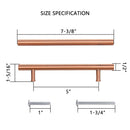 Akicon Copper Kitchen Cabinet Handles 100% Solid Brass Drawer Pulls