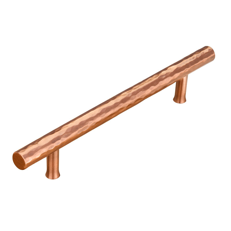 Akicon 9 Inch Hole Center Hammered Copper Kitchen Cabinet Handles 100% Solid Brass Drawer Pulls AK01934-C