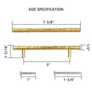 Akicon Hammered Polished Gold Kitchen Cabinet Handles 100% Solid Brass Drawer Pulls AK01930A-PB