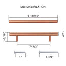 Akicon Copper Kitchen Cabinet Handles 100% Solid Brass Drawer Pulls