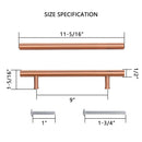 Akicon Copper Kitchen Cabinet Handles 100% Solid Brass Drawer Pulls